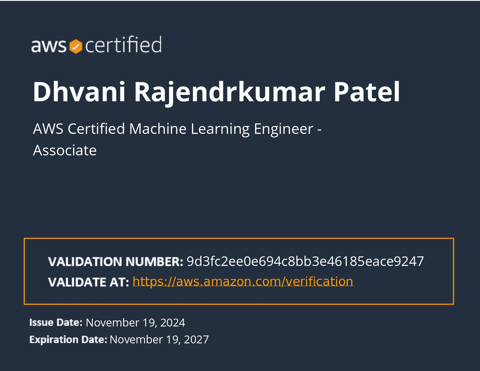 AWS Certified Machine Learning - Associate